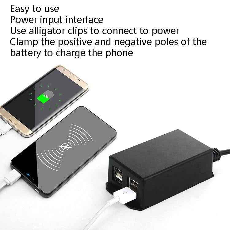 12/24V 4 USB Interface Motorcycle Car Mobile Phone Charger