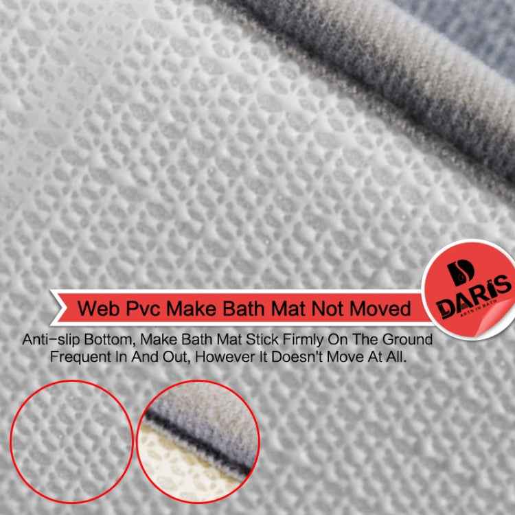 Non Slip Water Absorption Rug Bathroom Mat Shaggy Memory Foam Kitchen Door Floor Mat, 40X60CM, 50X80CM, 50X90CM