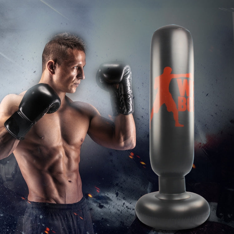 Fitness Vertical Inflatable Punching Bag Boxing Column Tumbler Punching Bag Catharsis Column, Height: 1.6m, 1.6m Letter Pattern
