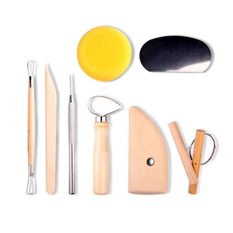 30 In 1 Wooden Pottery Clay Tools Multi-Function Clay Sculpture Tools