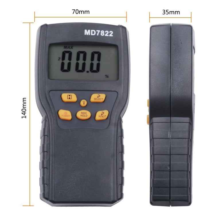 MD7822 Smart Grain Moisture Tester Ultra-Long Probe Digital Moisture Meter