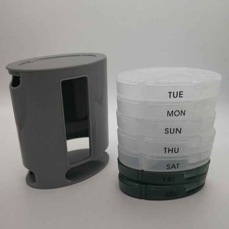 Portable Mini Portable One-week Storage Pill Box