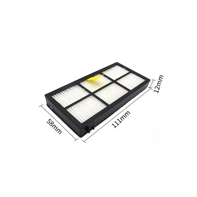 5 PCS Sweeping Robot Hypa Filter For iRobot Roomba 870/880/890/980