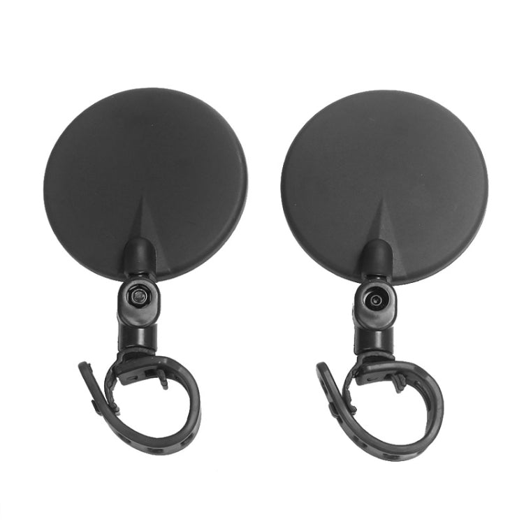 2 PCS For Xiaomi Scooter Rear View Mirror Bicycle Mirror, Round, Oval