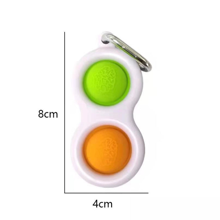 3 PCS Finger Bubble Music Key Buckle Baby Mental Development Can Press The Practice Board Finger Decompression Press Keychain, Color Random Deilvery, (Color Random Deilvery)