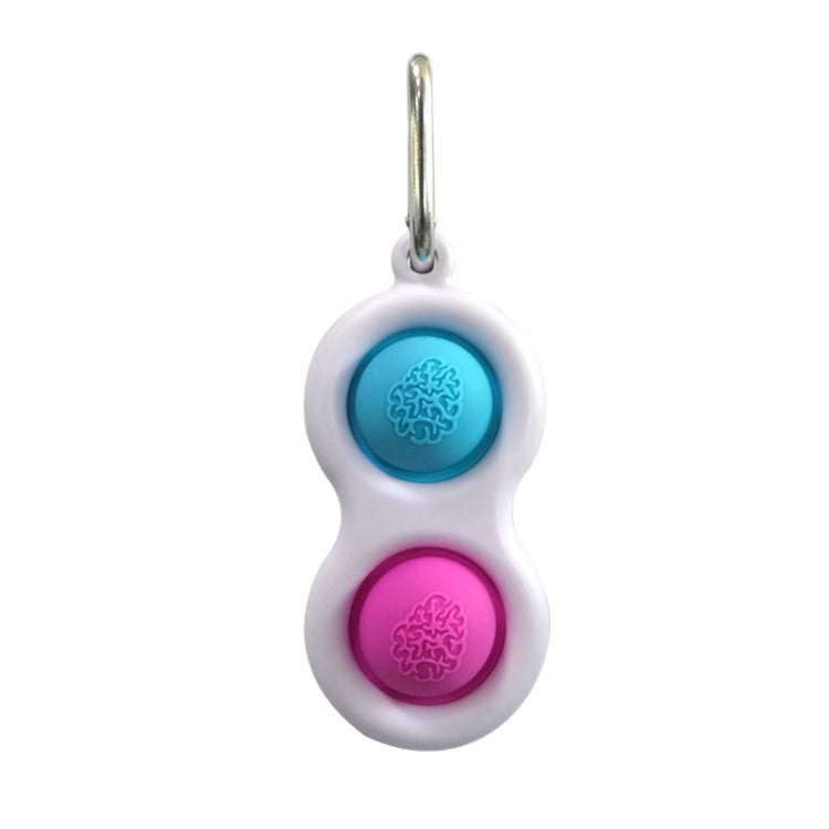 3 PCS Finger Bubble Music Key Buckle Baby Mental Development Can Press The Practice Board Finger Decompression Press Keychain, Color Random Deilvery, (Color Random Deilvery)