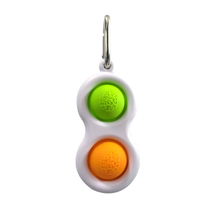 3 PCS Finger Bubble Music Key Buckle Baby Mental Development Can Press The Practice Board Finger Decompression Press Keychain, Color Random Deilvery, (Color Random Deilvery)