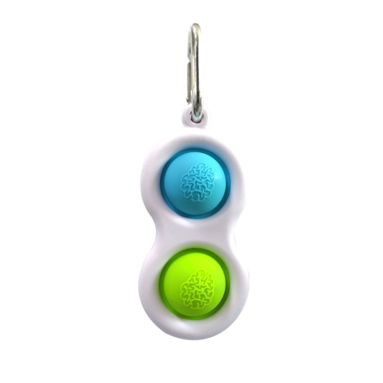 3 PCS Finger Bubble Music Key Buckle Baby Mental Development Can Press The Practice Board Finger Decompression Press Keychain, Color Random Deilvery, (Color Random Deilvery)
