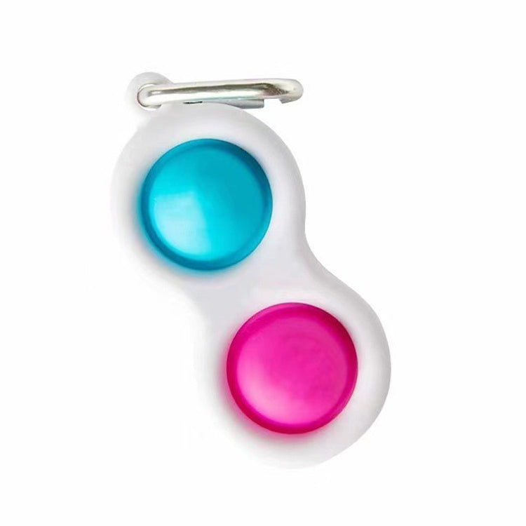 3 PCS Finger Bubble Music Key Buckle Baby Mental Development Can Press The Practice Board Finger Decompression Press Keychain, Color Random Deilvery, (Color Random Deilvery)