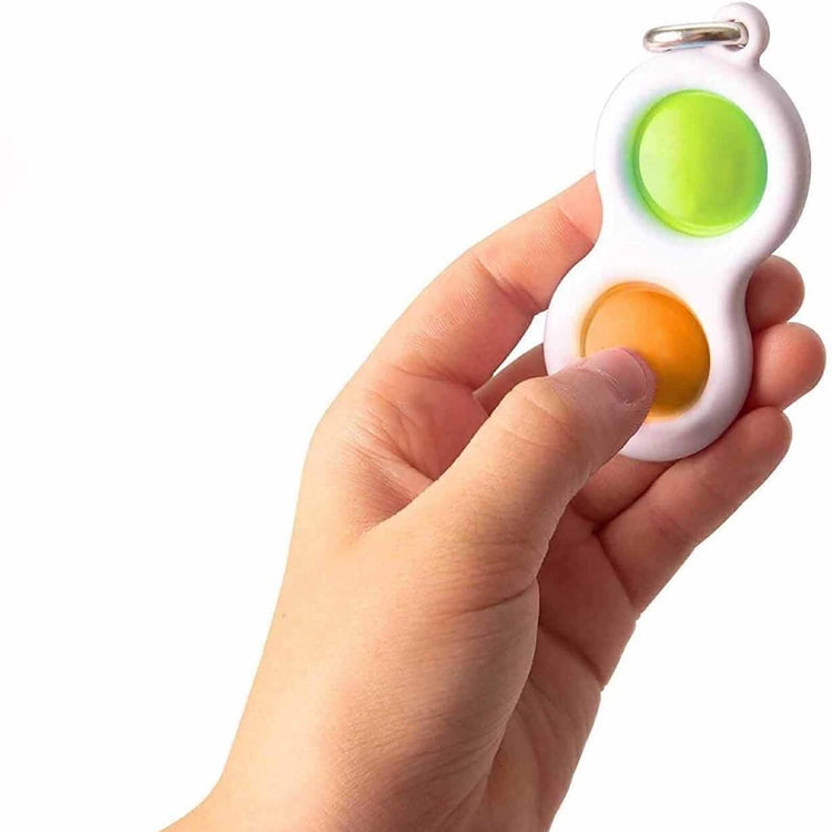 3 PCS Finger Bubble Music Key Buckle Baby Mental Development Can Press The Practice Board Finger Decompression Press Keychain, Color Random Deilvery, (Color Random Deilvery)