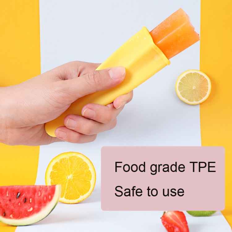 4 in 1 Children Popsicle Mold Set Food Grade Silicone Cream Mold Random Colour Delivery