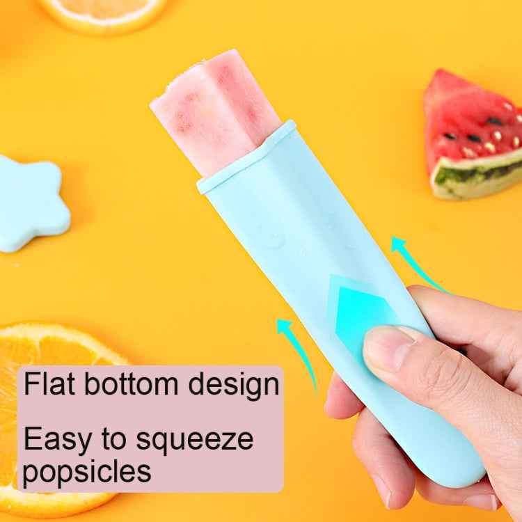 4 in 1 Children Popsicle Mold Set Food Grade Silicone Cream Mold Random Colour Delivery
