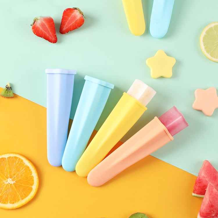 4 in 1 Children Popsicle Mold Set Food Grade Silicone Cream Mold Random Colour Delivery