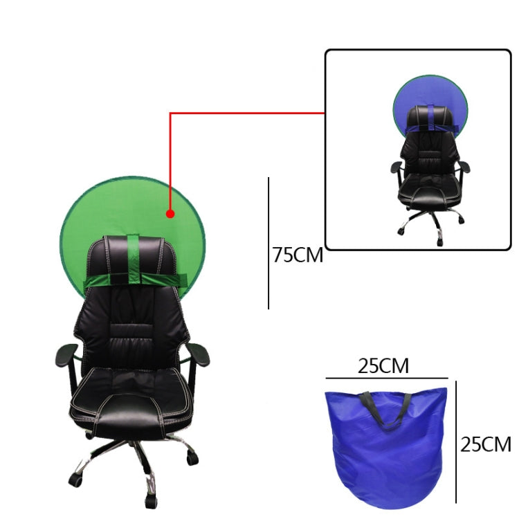 Live E-Sports Background Cloth Folding Background Board, Size:, Double Layer S Blue Green 75cm, Double Layer M Blue Green 110cm, Double Layer L Blue Green 142cm