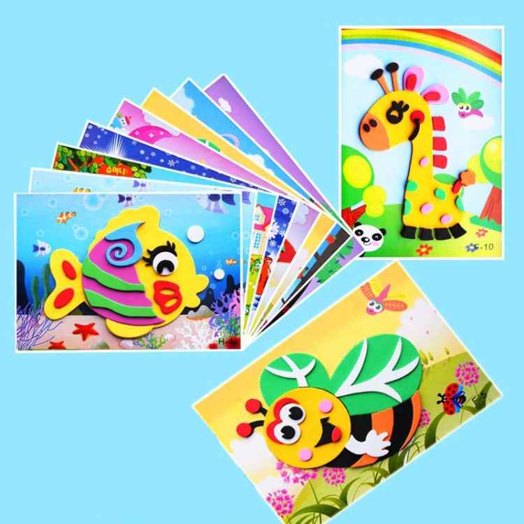 20 PCS Child EVA DIY Handmade Sticker Pictures, Random Style Deilvery