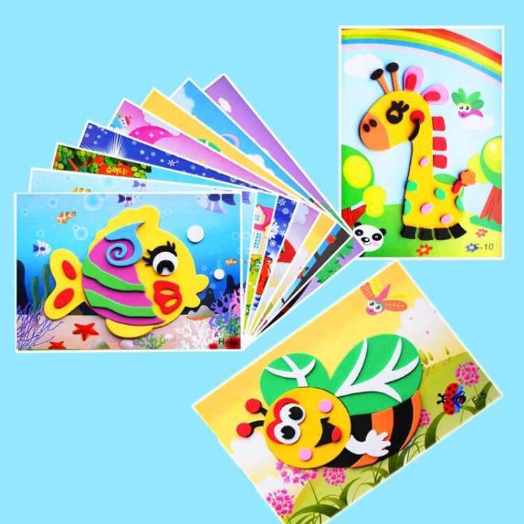 20 PCS Child EVA DIY Handmade Sticker Pictures, Random Style Deilvery, 20 PCS / Set