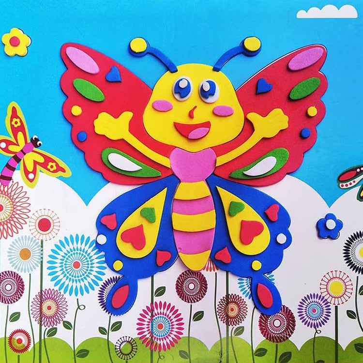 20 PCS Child EVA DIY Handmade Sticker Pictures, Random Style Deilvery