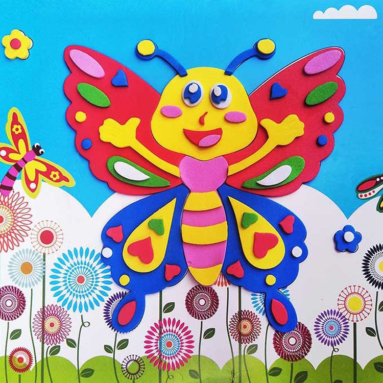 20 PCS Child EVA DIY Handmade Sticker Pictures, Random Style Deilvery, 20 PCS / Set