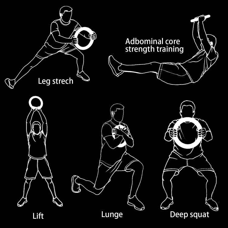 Fitness Sports Silicone Iron Ring, Diameter: 32cm