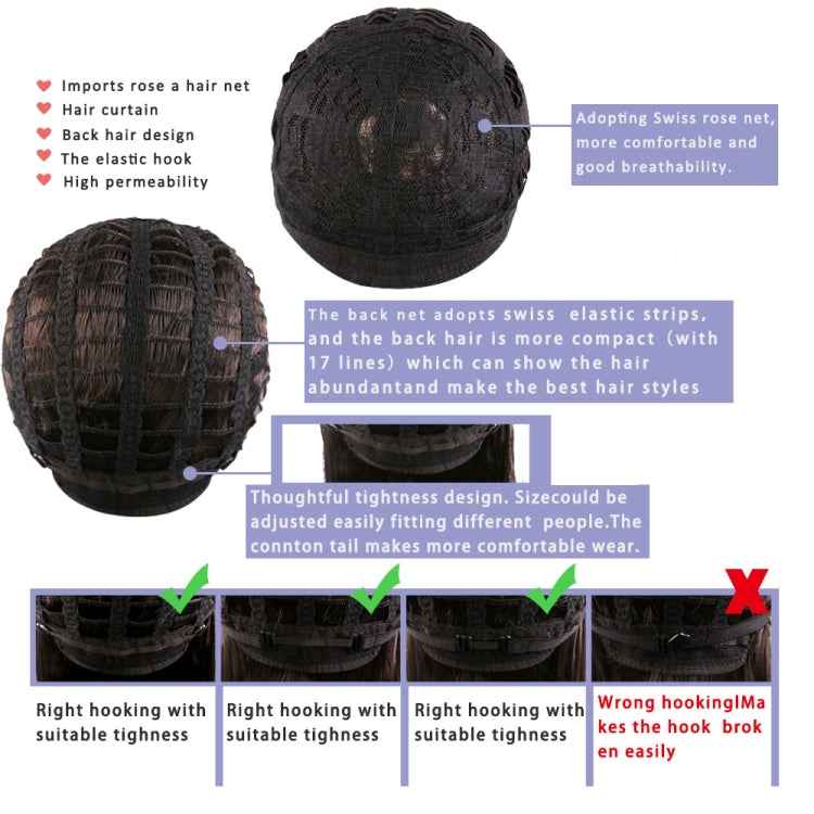 Ladies Oblique Bangs Fluffy Short Curly Hair Wig Headgear