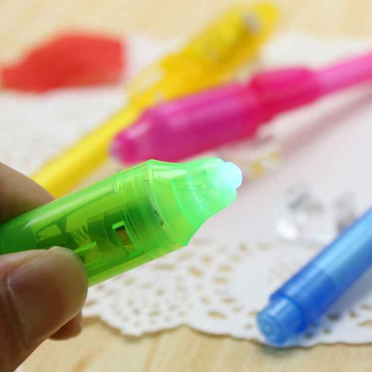 10 PCS Creative Magic UV Light Invisible Ink Pen Marker Pen