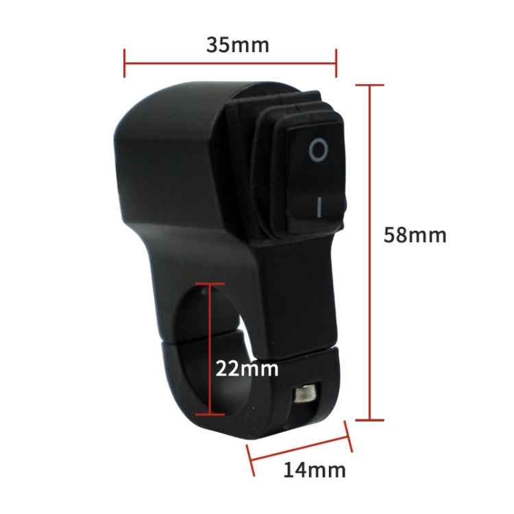Motorcycle Aluminum Alloy Waterproof Headlight Switch Modification Breakdown Switch