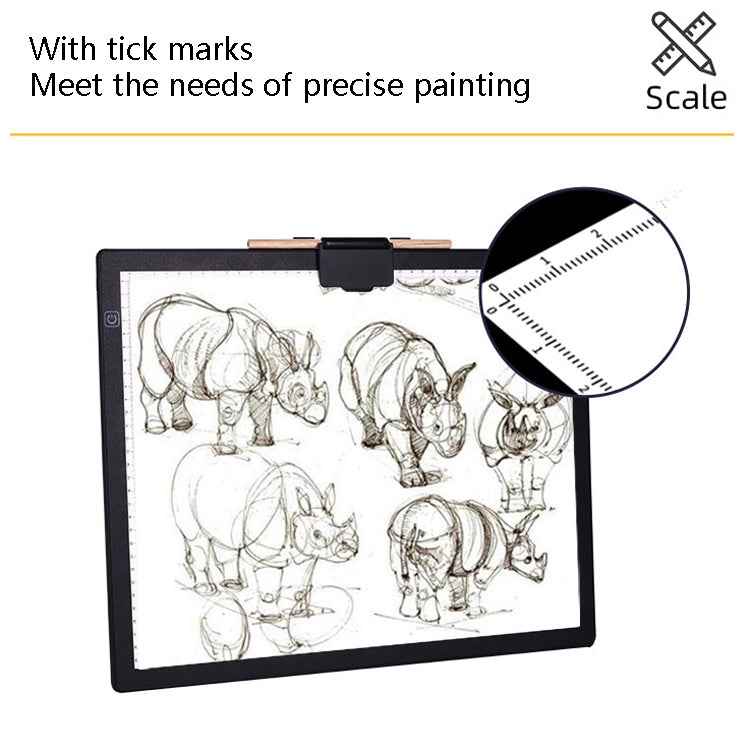 A3-D36 Magnetic Absolute LED Copy Station Soft Eye Protection Edging Calligraphy Copy Of The Painting Plate
