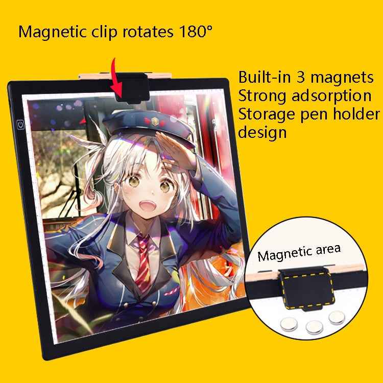 A3-D36 Magnetic Absolute LED Copy Station Soft Eye Protection Edging Calligraphy Copy Of The Painting Plate