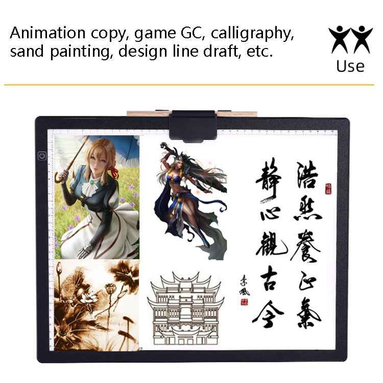 A3-D36 Magnetic Absolute LED Copy Station Soft Eye Protection Edging Calligraphy Copy Of The Painting Plate