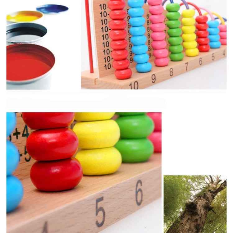 Wooden Children Bead Calculation Frame Multi-Function Early Education Teaching Aids Mathematical Addition And Subtraction Learning Toys