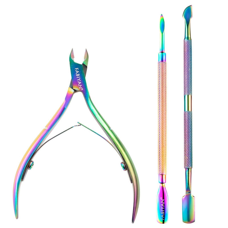 FABIYAN Stainless Steel Dead Skin Shear Steel Push Nail Art Tool Set, Specification: Set 3, Set 1, Set 2, Set 3, 3 Sets-Set 4, Set 5, Set 6, Set 7, Set 8, Set 9, Set 11, Set 12, Set 13, Set 14, Set 15, Set 16
