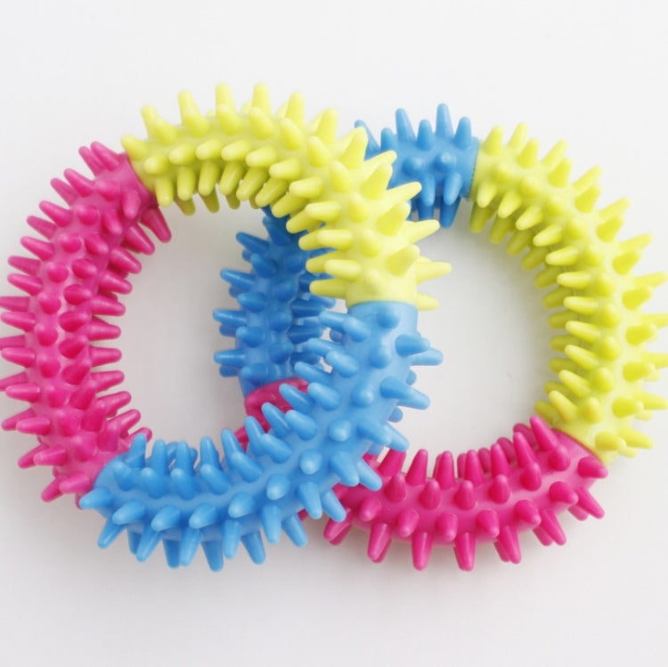 10 PCS Spiked Sensory Decompression Ring Toy Decompression Chain, Random Colour Delivery, Spiked Sensory Decompression