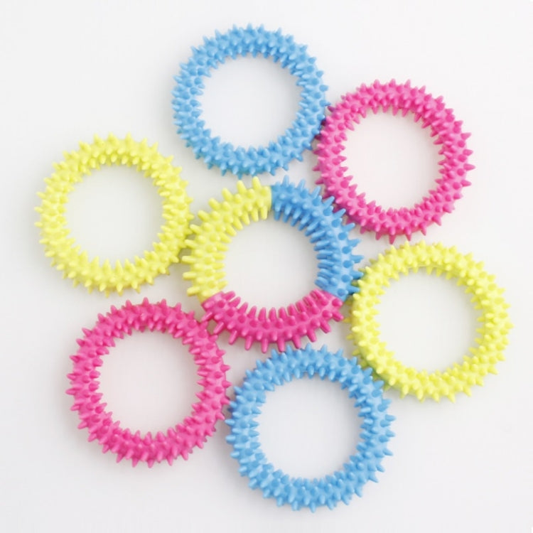10 PCS Spiked Sensory Decompression Ring Toy Decompression Chain, Random Colour Delivery, Spiked Sensory Decompression