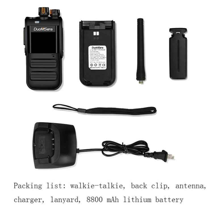 DuoMSera Outdoor Handheld Civil Waterproof High-Power Wireless Walkie-Talkie