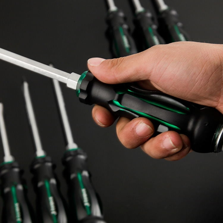 7 PCS / Set Knocking Screwdriver Oil-Resistant Through-Core Screwdriver Home Auto Repair Screwdriver, Color Random Deilvery, 7 PCS / Set