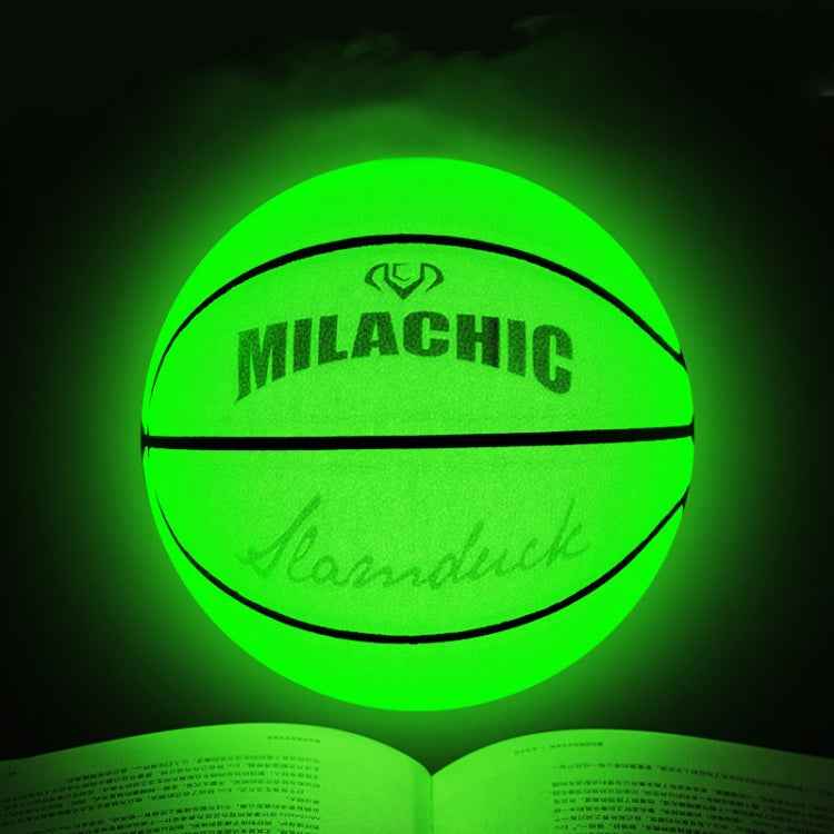 MILACHIC Number 7 Fluorescent Green Holographic Reflective Basketball