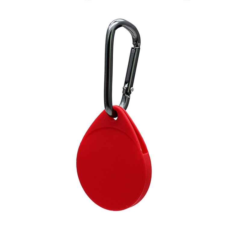 2 PCS Drop Shape Shockproof Anti-scratch Silicone Protective Case with Carabiner for AirTag