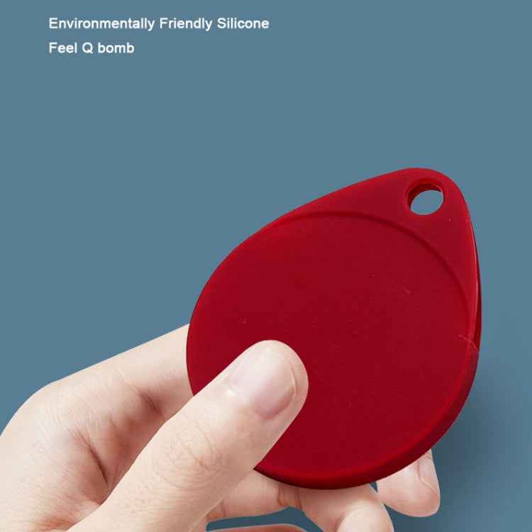 2 PCS Drop Shape Shockproof Anti-scratch Silicone Protective Case with Carabiner for AirTag