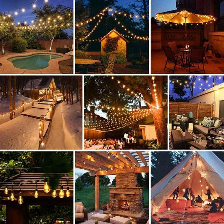 10 In 1 Outdoor Solar Bulb String Lamp Waterproof Solar Garden Light