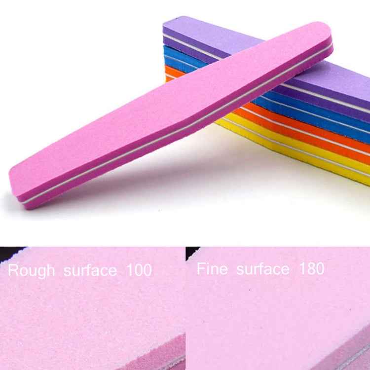 20 PCS 178x28x12mm Diamond-Shaped High-Elastic Sponge Nail Tool Random Colour Delivery
