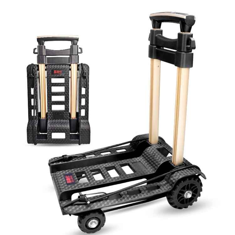 SELORSS BY04 Folding Small Pulley Car Aluminum Pull Rod Luggage Car Hand Carts Travel Shopping Move Goods And Buy Groceries Car