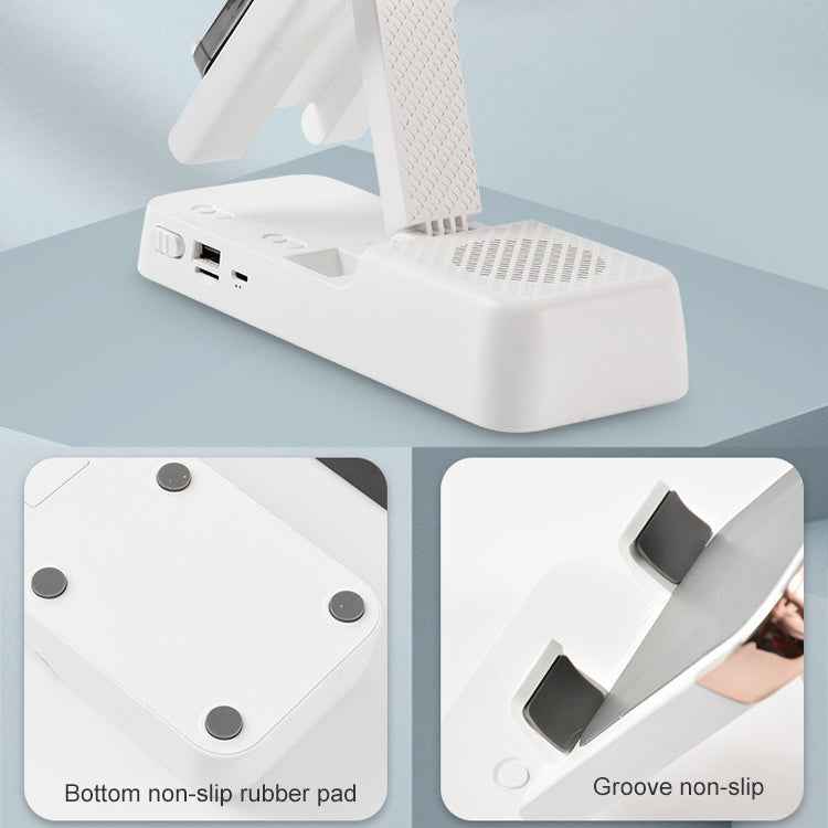 Multifunctional Desktop Stand For Mobile Phone And Tablet With Bluetooth Speaker