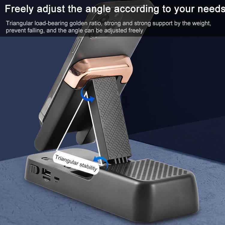 Multifunctional Desktop Stand For Mobile Phone And Tablet With Bluetooth Speaker
