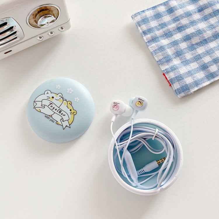 2 Pairs Heavy Bass Wired Headset Mobile Phone Universal Headset with Storage Box & Microphone