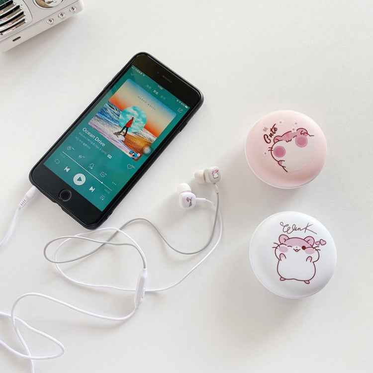 2 Pairs Heavy Bass Wired Headset Mobile Phone Universal Headset with Storage Box & Microphone