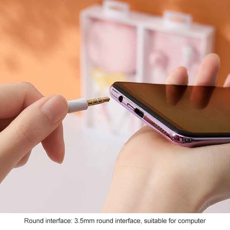 2 Pairs Cartoon Pattern Heavy Bass In-Ear Headphones Universal Wired Headphones with Microphone