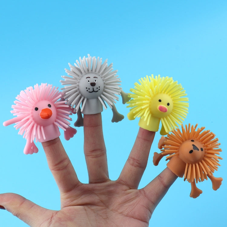 20 PCS TPR Small Animal Finger Doll Soft Rubber Kindergarten Hand Puppet Toys, Random Color and Style Delivery, 20 PCS Animal
