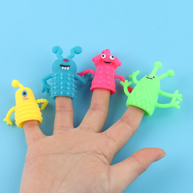 20 PCS Mini Finger Doll TPR Soft Rubber Monster Finger Cover Toys, Random Color and Style Delivery, 20 PCS Monster
