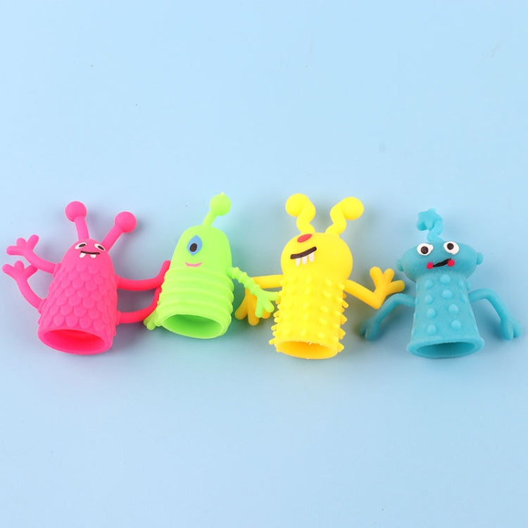 20 PCS Mini Finger Doll TPR Soft Rubber Monster Finger Cover Toys, Random Color and Style Delivery, 20 PCS Monster