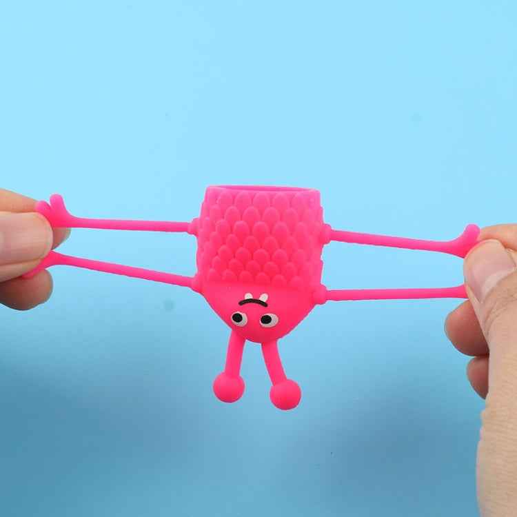 20 PCS Mini Finger Doll TPR Soft Rubber Monster Finger Cover Toys, Random Color and Style Delivery